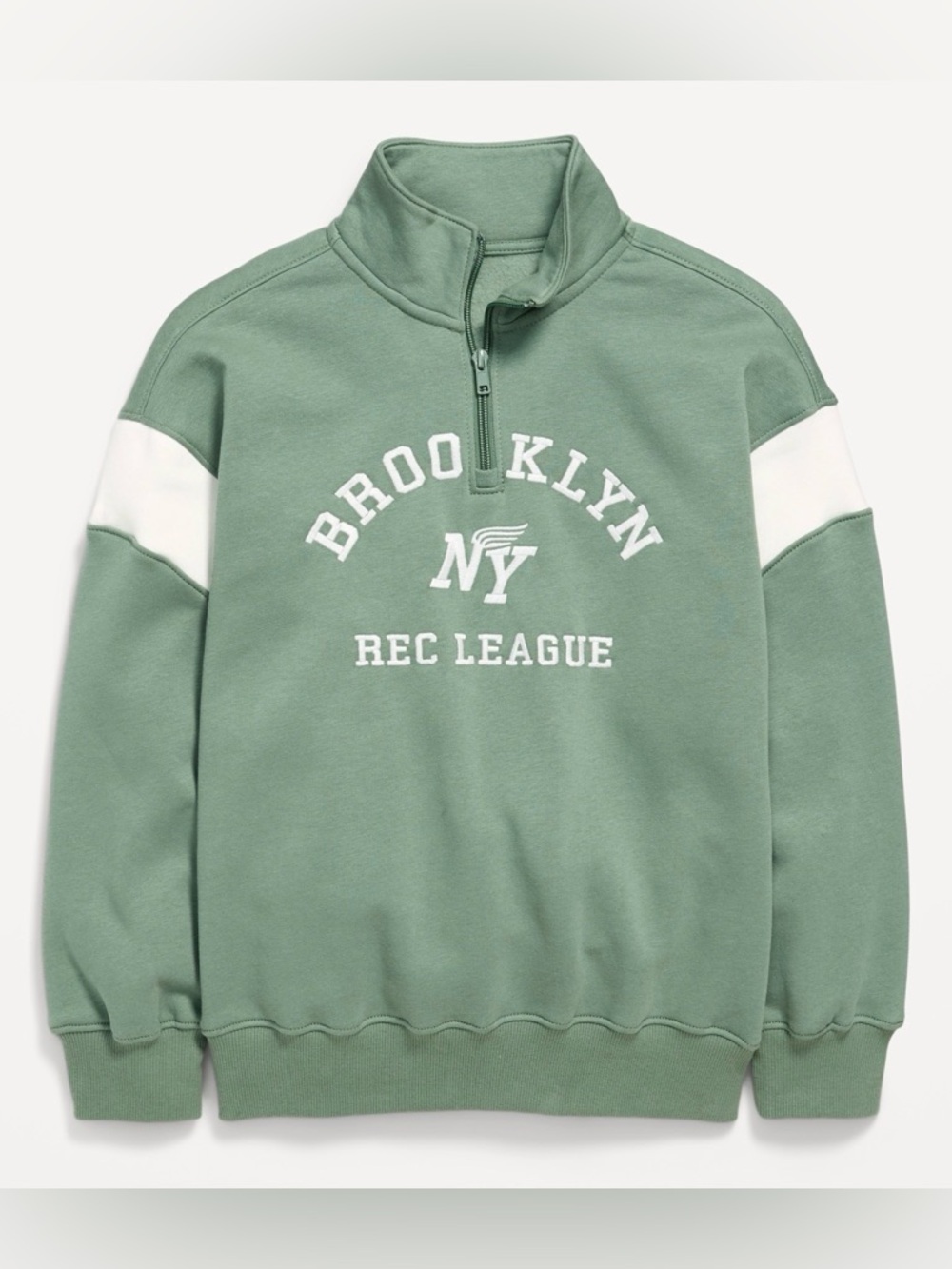 Old Navy Boys Oversized Graphic Quarter-Zip
Sweatshirt (Size: L)